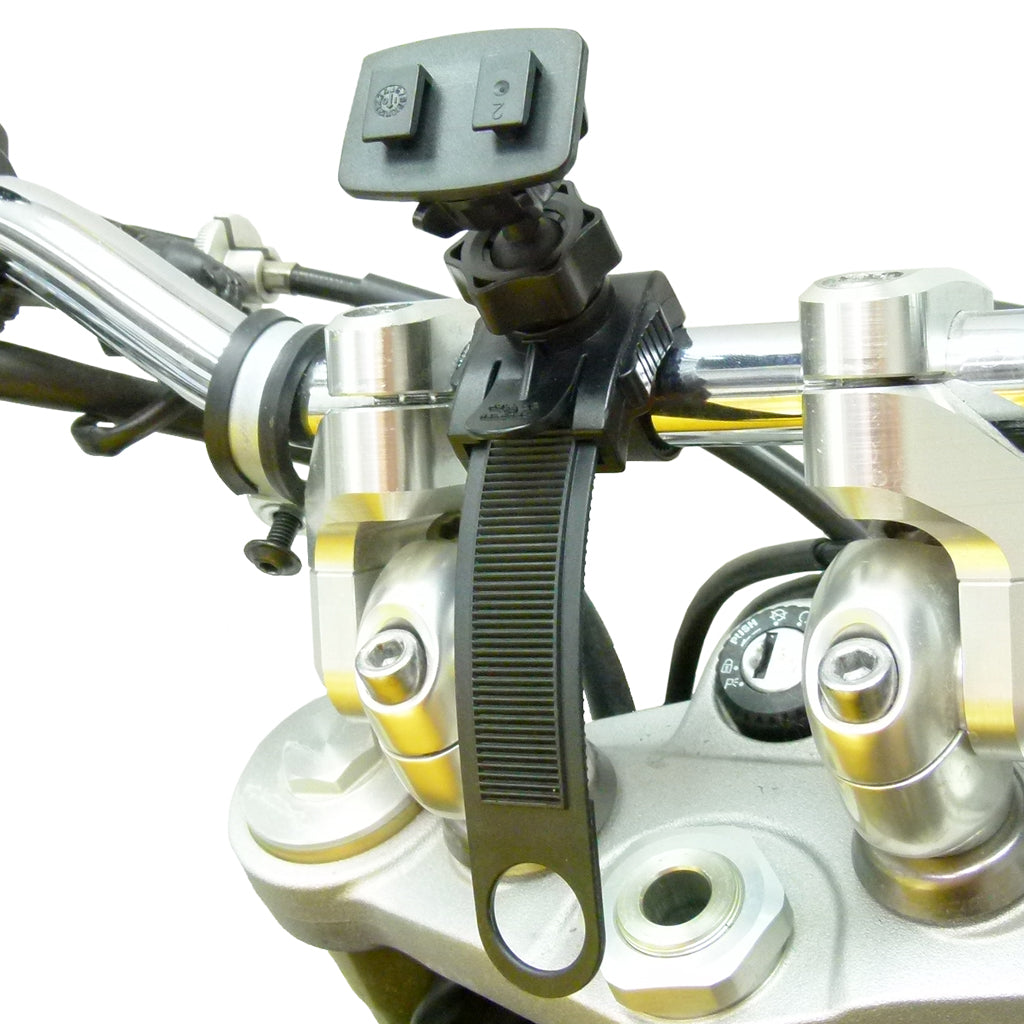 Weather Resistant Locking Strap Motorcycle Mount for Samsung Galaxy S10 (sku 44341)
