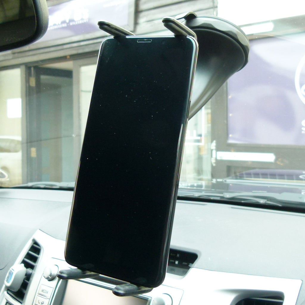 Twist and Lock Windscreen Mount with Slim Grip Cradle for Samsung Galaxy S9 (sku 44833)