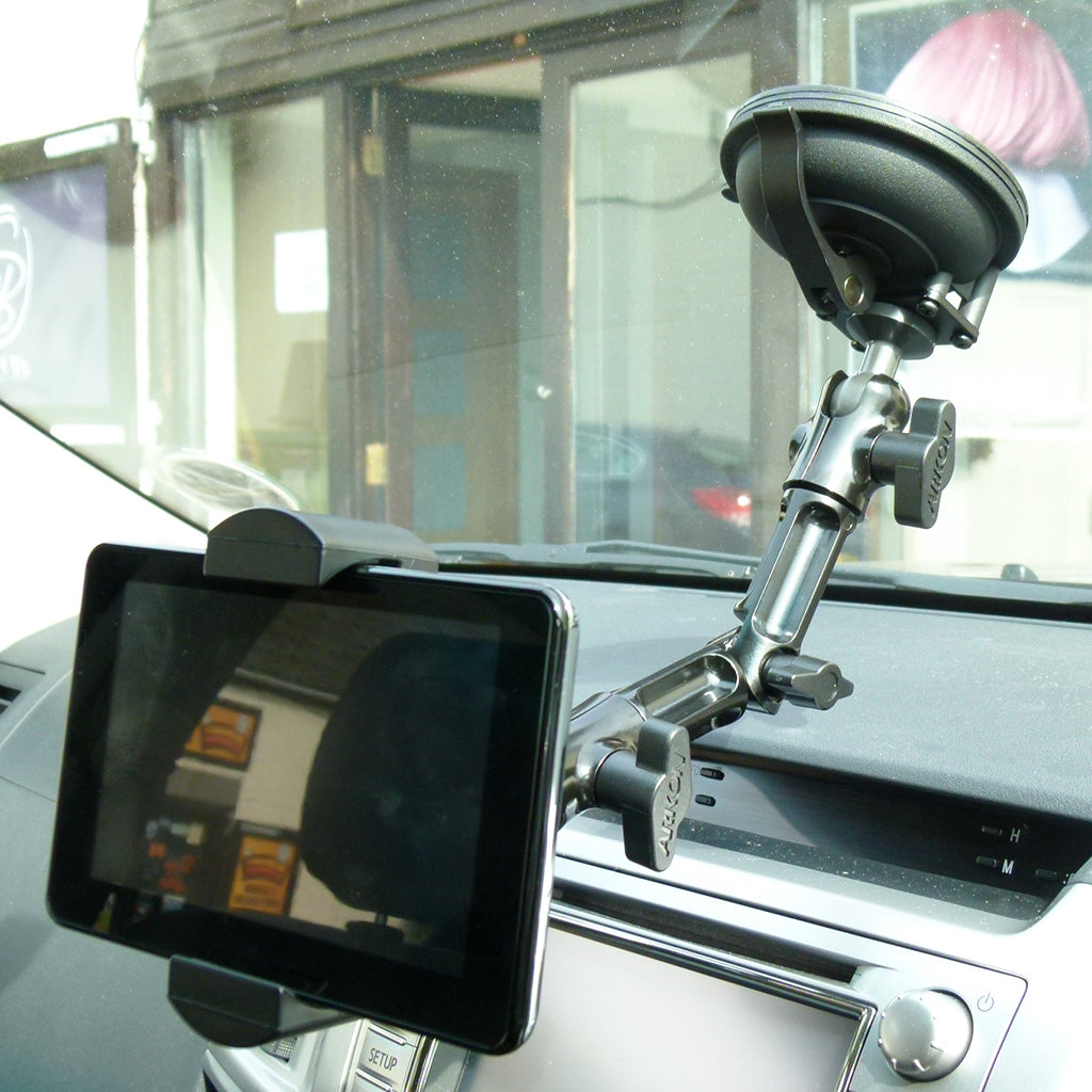 Heavy-Duty Multi-Angle Suction XL Deluxe Mount with 20cm Arm for GPS or Small Tablets (sku 42196)
