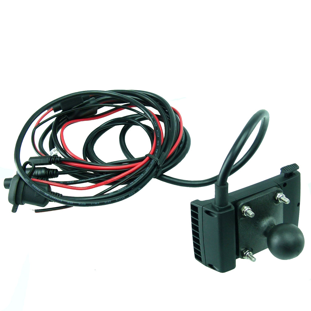 Hardwire Powered Dock Holder with 1" - 25mm Ball for Garmin Zumo 590 (sku 42200)