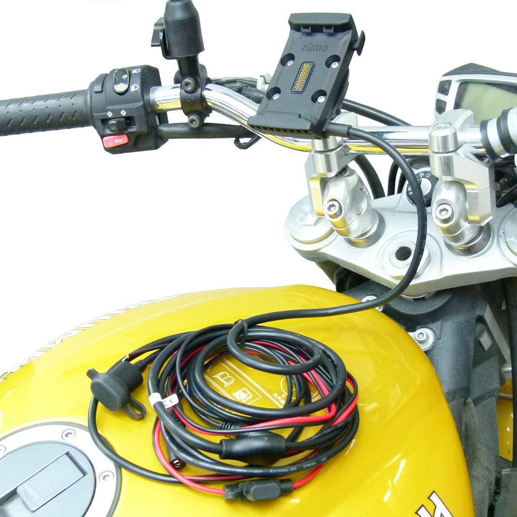 Hardwire Powered Dock Holder M8 Motorcycle Mount for Garmin Zumo 590 595 (sku 42201)