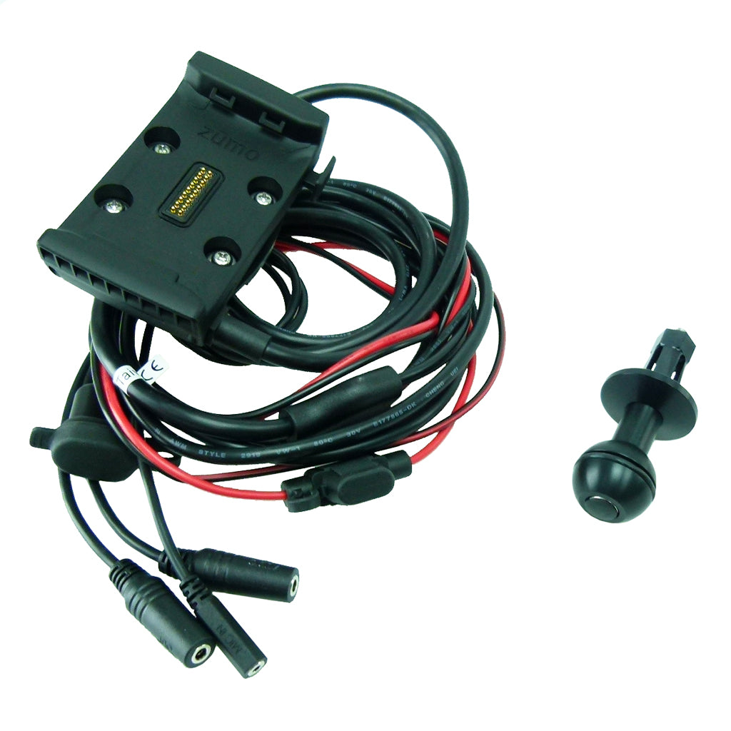 Hardwire Powered Dock Holder 12mm Bike Stem Bike Mount for Garmin Zumo 590 595 (sku 42214)