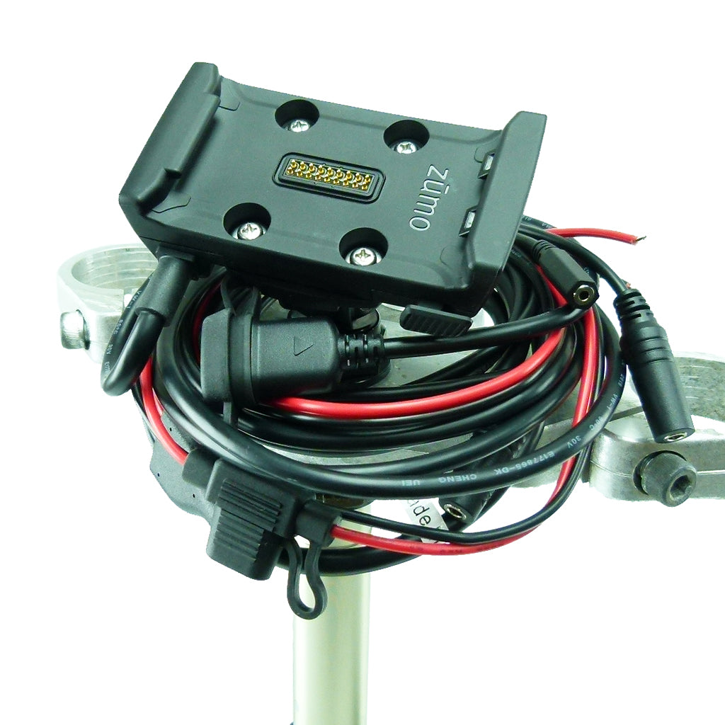 Yoke 30 Nut Cap Motorcycle Mount Hardwire Powered Dock Holder for Garmin Zumo 590 595 (sku 42206)