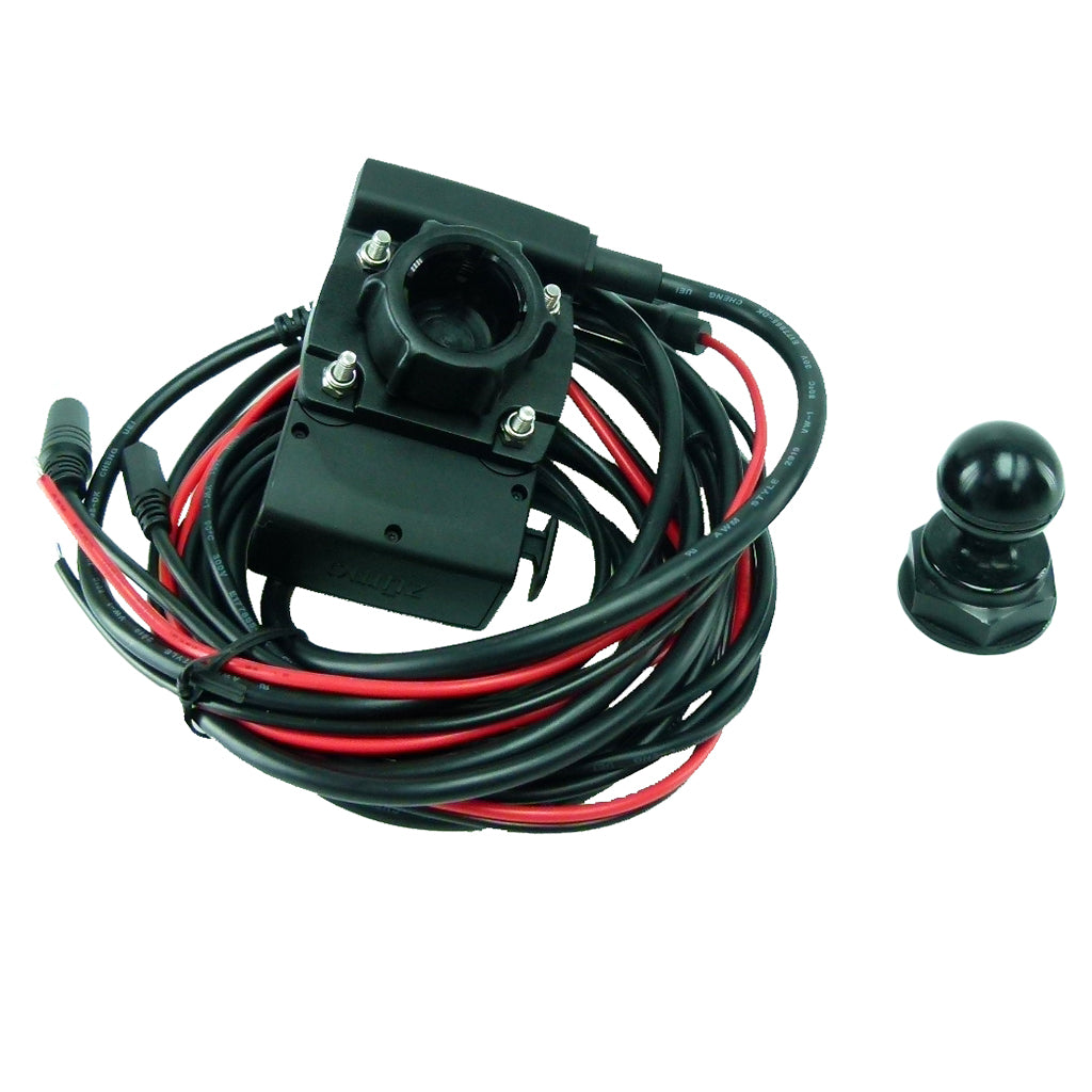 Yoke 30 Nut Cap Motorcycle Mount Hardwire Powered Dock Holder for Garmin Zumo 590 595 (sku 42206)