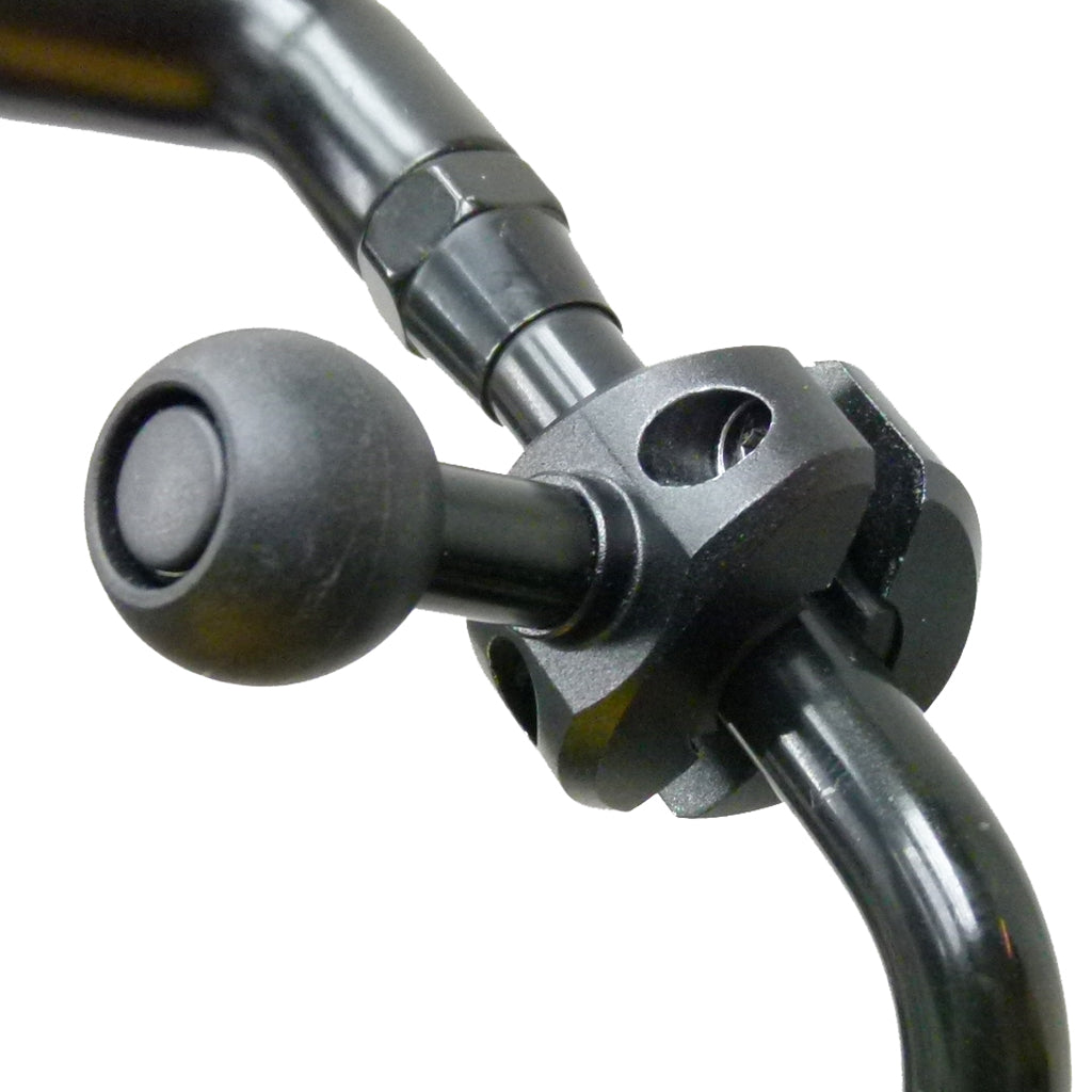 Hardwire Powered Bike Motorcycle Mirror Mount for Garmin Zumo 590 595 (sku 42217)