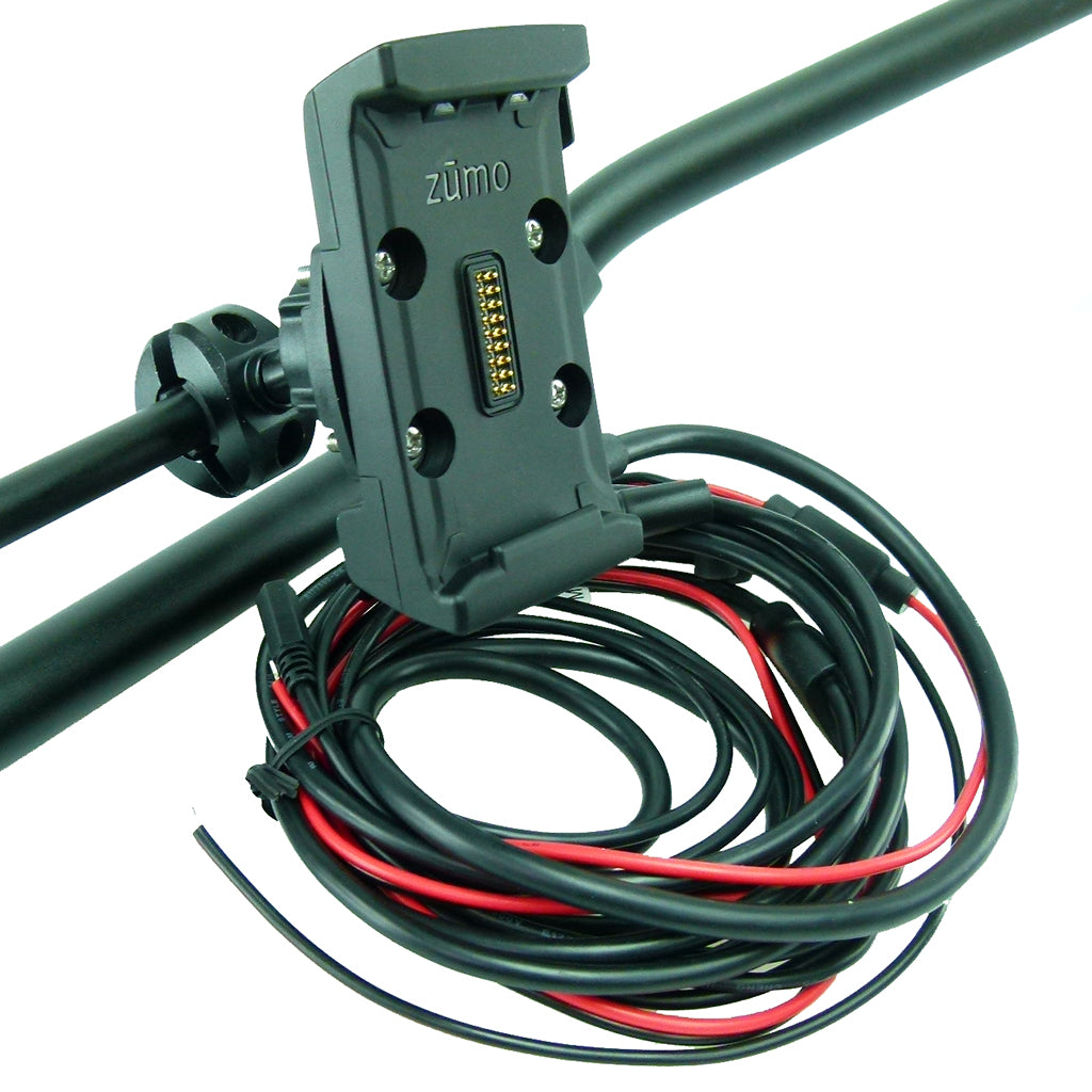 Hardwire Powered Bike Motorcycle Crossbar Mount for Garmin Zumo 590 595 (sku 42218)