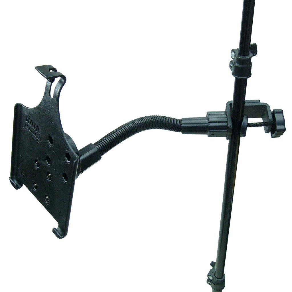 12" Flexi Arm Form Fit Music - Mic Stand Clamp Mount for Apple iPad Mini Gen 4 (sku 42226) - BuyBits Ltd UK