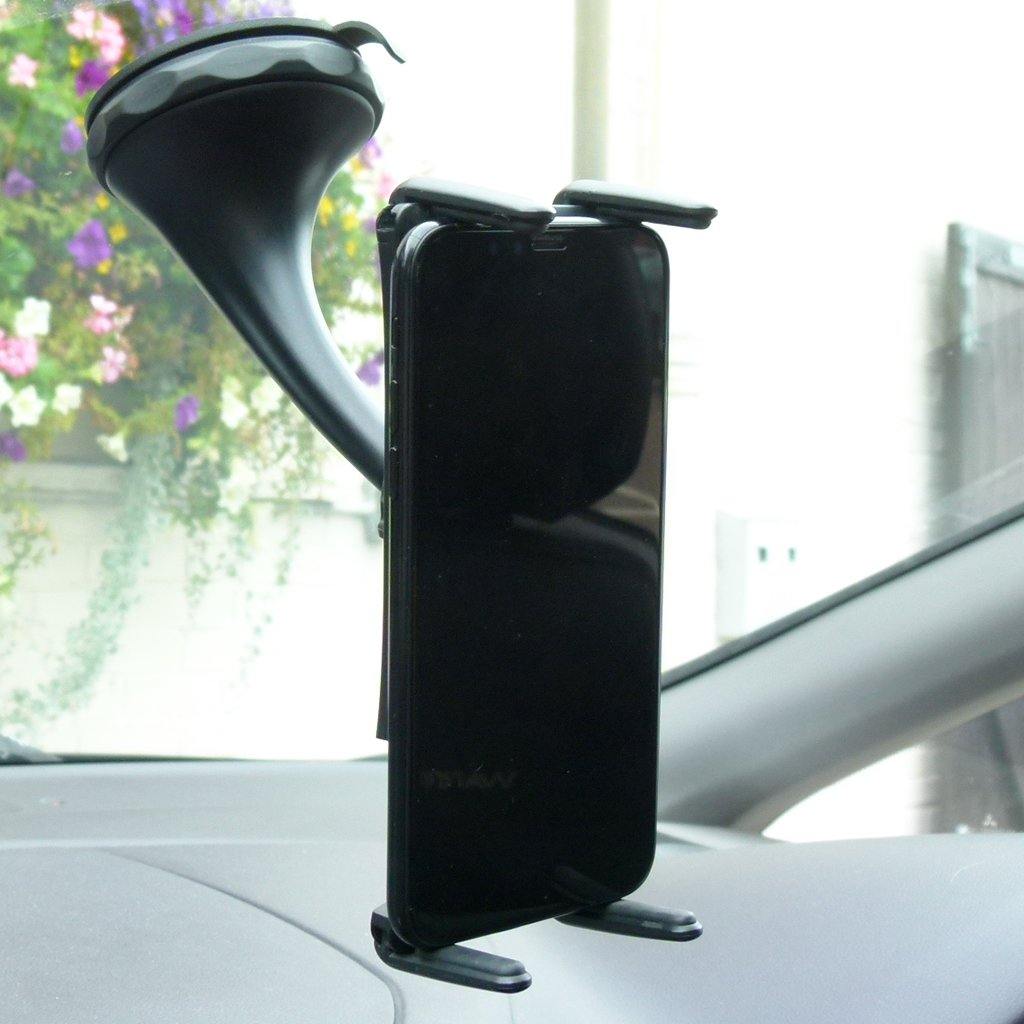 Twist and Lock Windscreen Mount with Slim Grip Cradle for iPhone 11 PRO MAX (sku 48995) - BuyBits Ltd UK