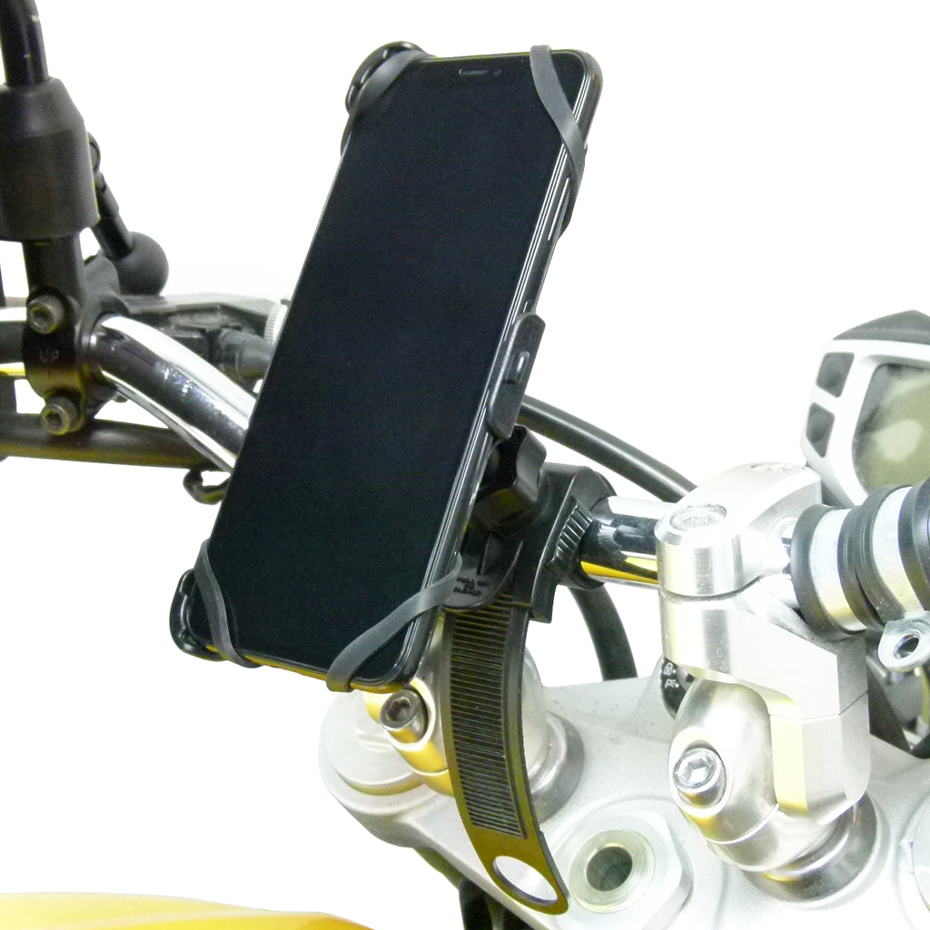 Locking Strap Motorcycle Bike Handlebar Mount for iPhone XS MAX (sku 42489)