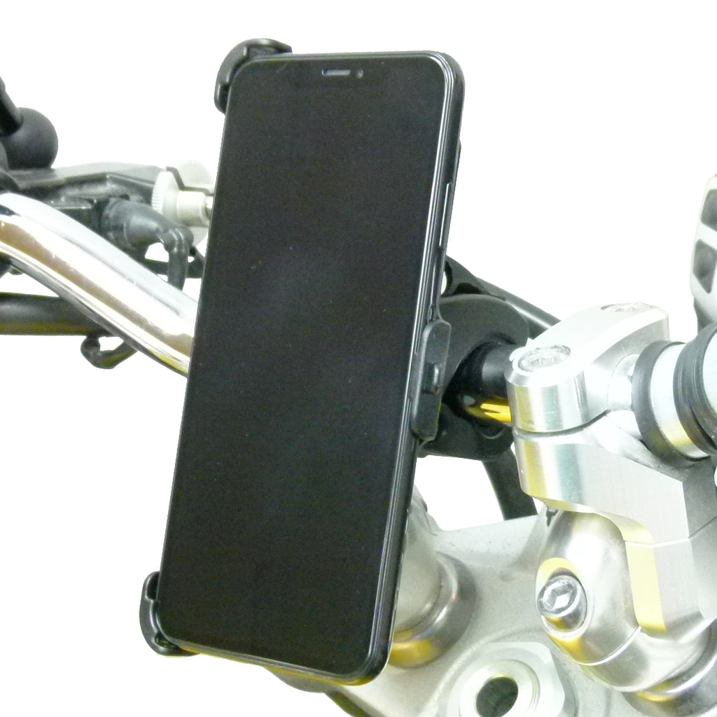 Dedicated Quick Fix Bike Motorcycle Cycle Handlebar Clamp Mount for iPhone XS MAX (sku 42490)