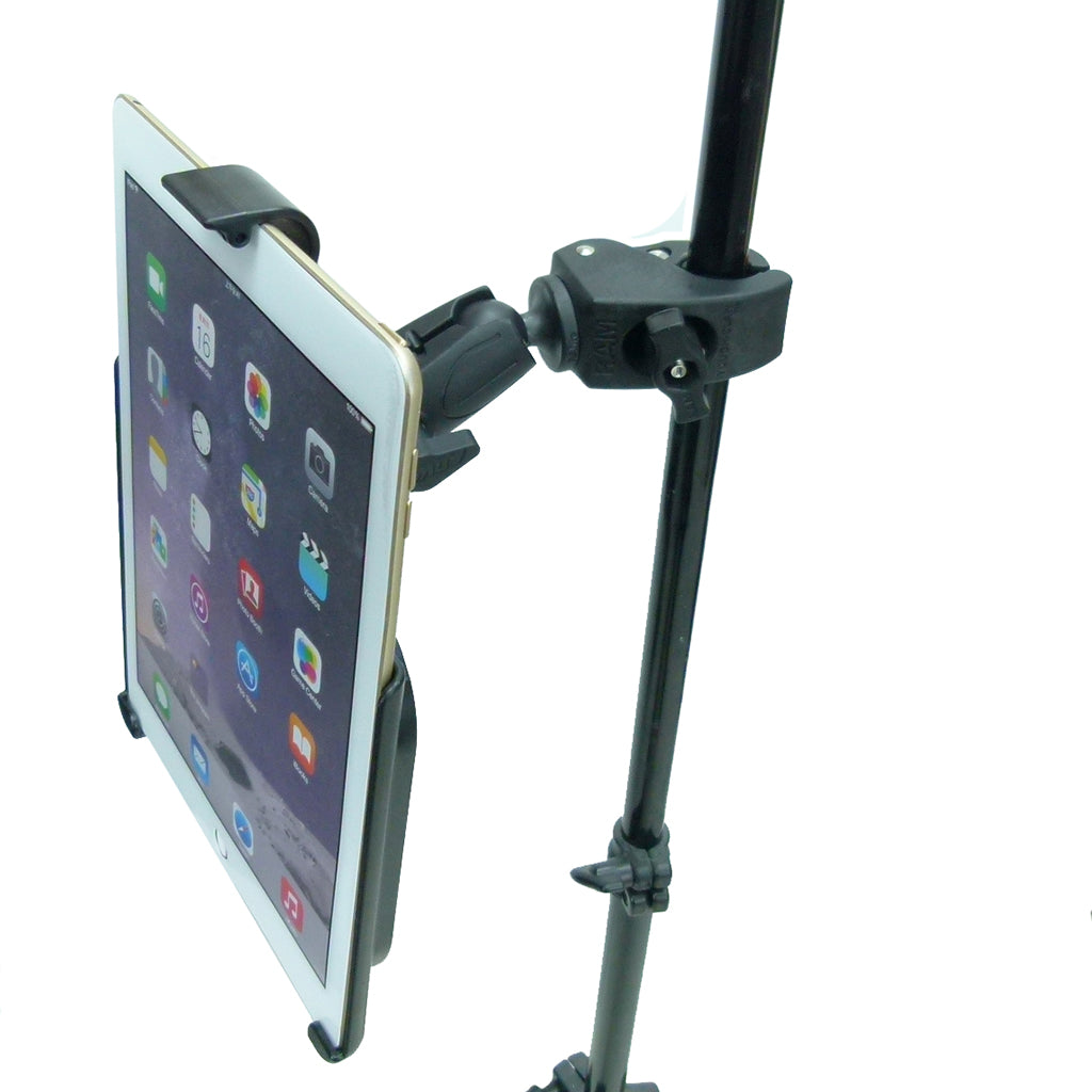 Extended Tough Clamp Music - Microphone - Gig Stand Mount for Apple iPad PRO 10.5 (sku 42919)