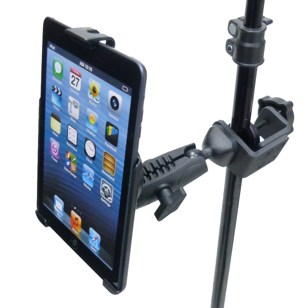 Extended Music - Microphone Stand Tablet Clamp Mount Holder for iPad Mini 2019 Gen (sku 50542) - BuyBits Ltd UK