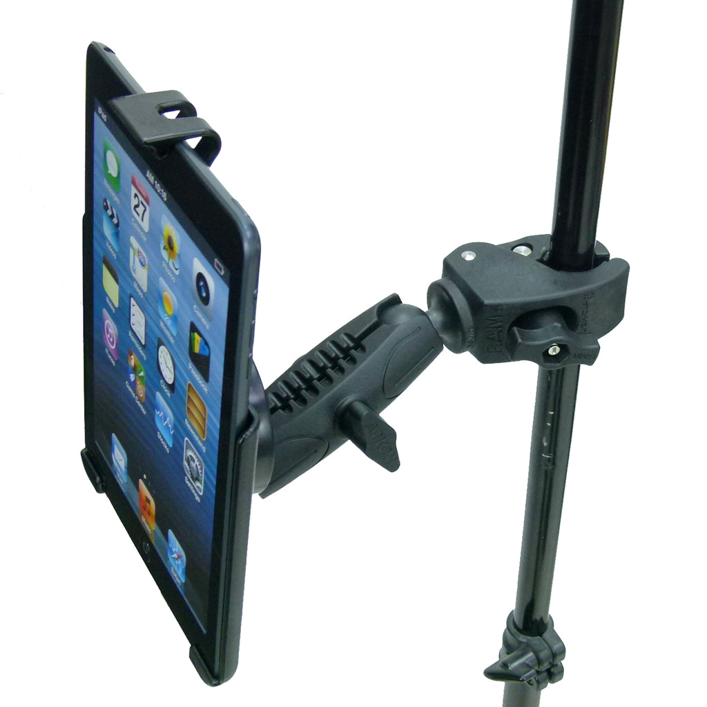 Extended Tough Clamp Music - Microphone - Gig Stand Mount for Apple iPad Mini 3rd Gen (sku 42940)