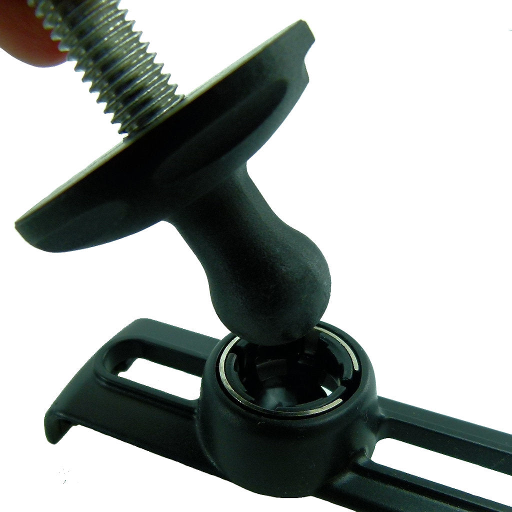 BuyBits Compact Headstock Screw Stem Bike Mount 17mm Ball Base fits BMW K1600GT - GTL (sku 43159)