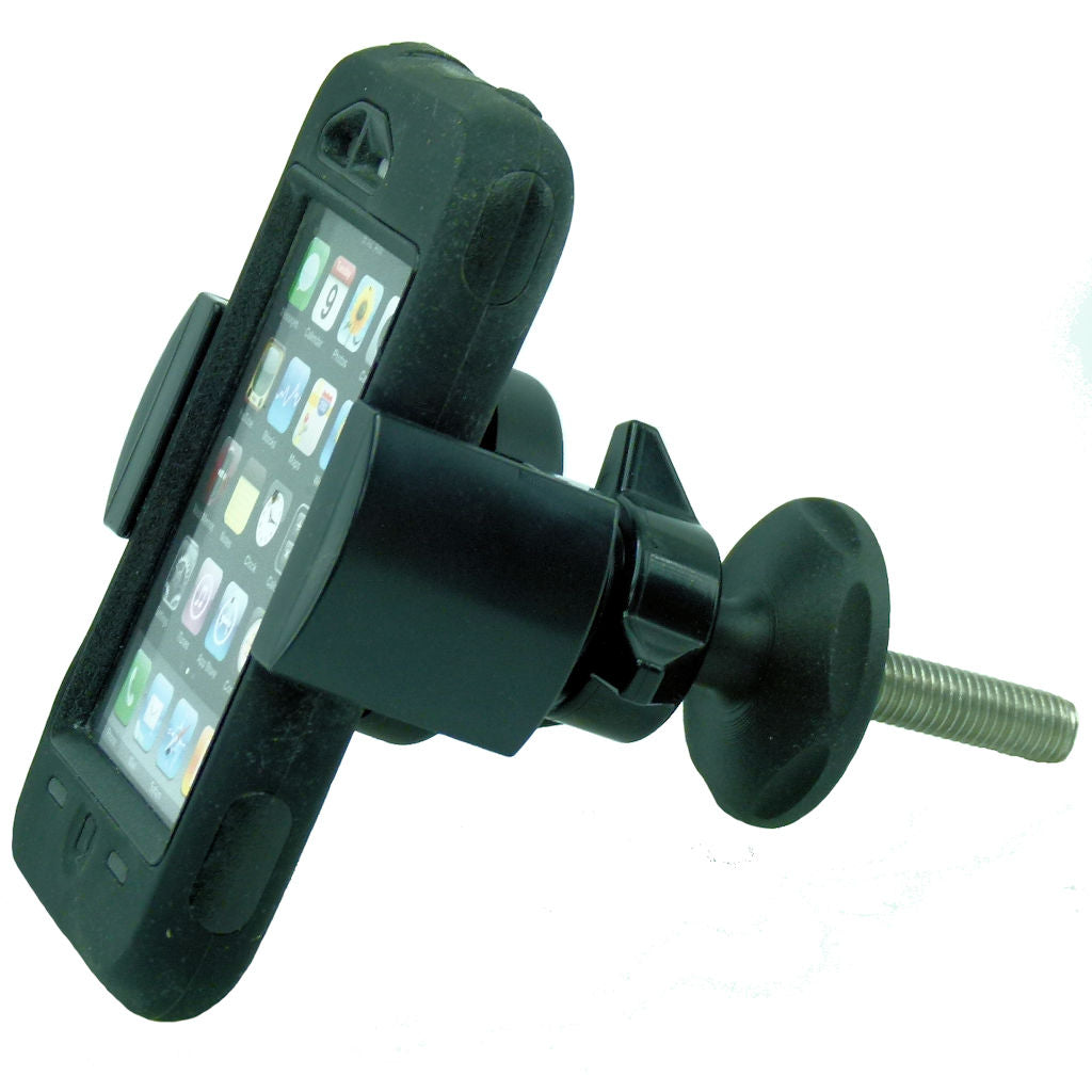 Compact Bike Headstock Stem Phone Mount for BMW K1200-1300R S &amp; RS fits Apple Samsung HTC LG Nokia (sku 43221)