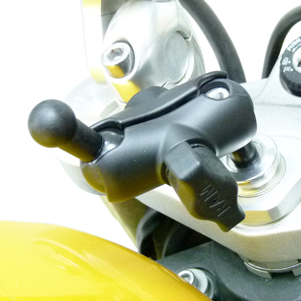 15-17mm Motorcycle Fork Stem Mount &amp; Adapter for Garmin Nuvi Cradles (sku 43183)