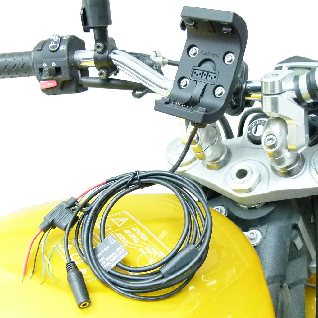 Audio-Power Cable Motorcycle U-Bolt Mount for Garmin Montana (sku 43244)