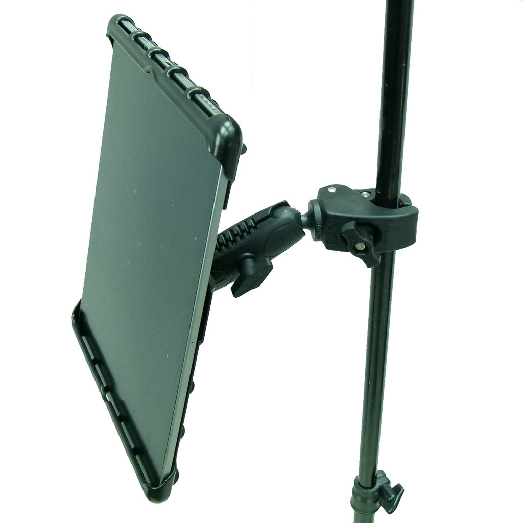 Extended Tough Clamp Music - Microphone - Gig Stand Mount for Apple iPad PRO 12.9 (2020) (sku 53926) - BuyBits Ltd UK