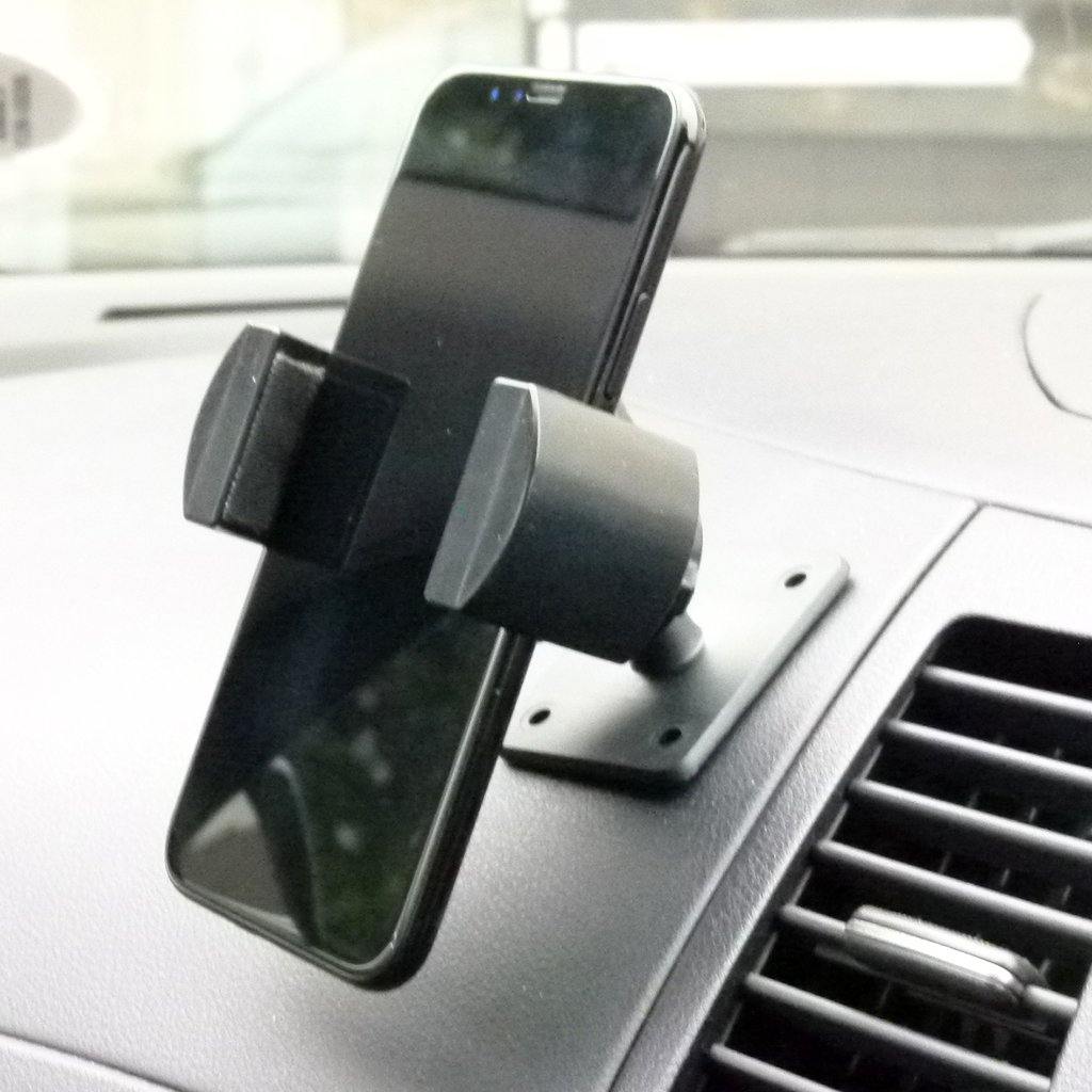 Permanent Screw Fix Phone Mount for Car Van Truck Dash fits Apple iPhone 11 (sku 48977) - BuyBits Ltd UK