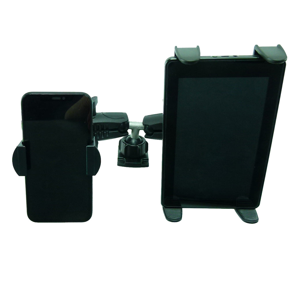 Permanent Screw Fix Fleet Dash Dual Multiple Mount Holds Tablet and Phone (sku 44101)