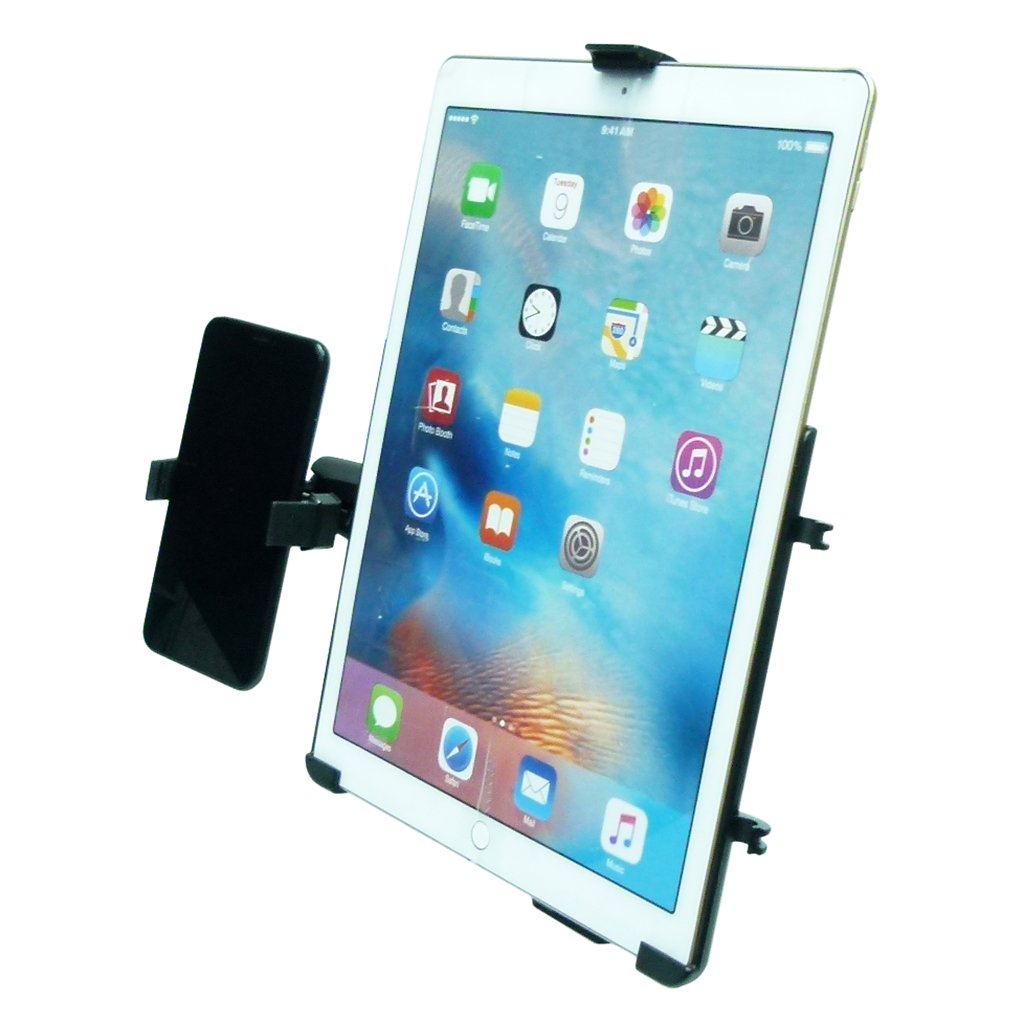 Permanent Screw Fleet Dash Multiple Mount Holds iPad PRO 12.9" 3rd gen (2018) and Phone (sku 46661) - BuyBits Ltd UK