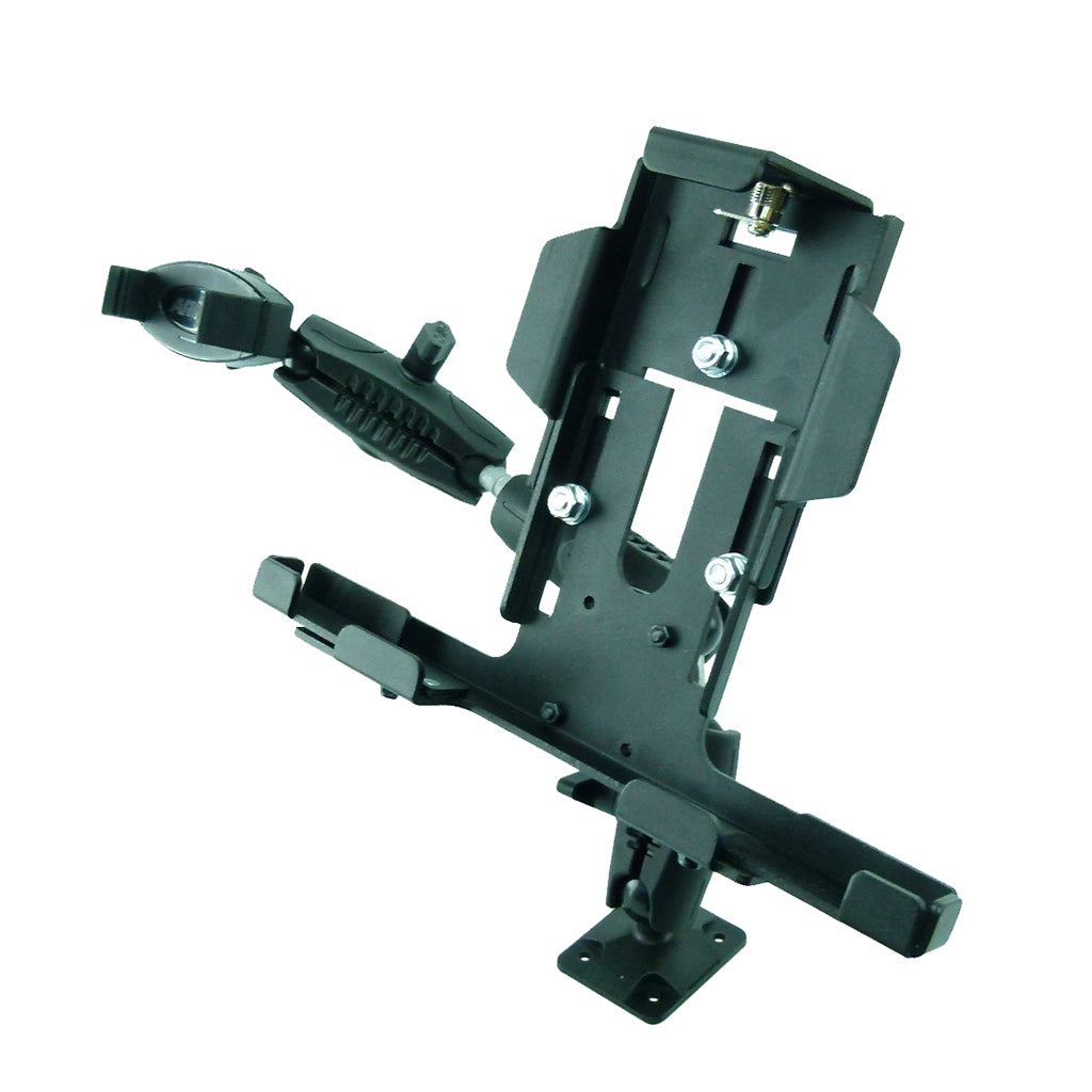 Permanent Screw Fleet Double Mount with Key Lock Tablet Mount and Phone Cradle (sku 44138)