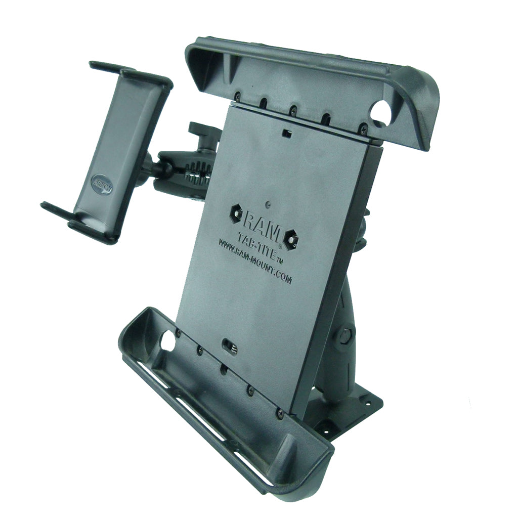 Permanent Screw Fix Fleet Dual Dash Mount with 9" tablet holder and phone holder (sku 44152)