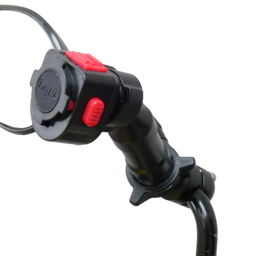 Extended Scooter Mirror mount &amp; TiGRA Case for iPhone XS MAX (sku 45332)