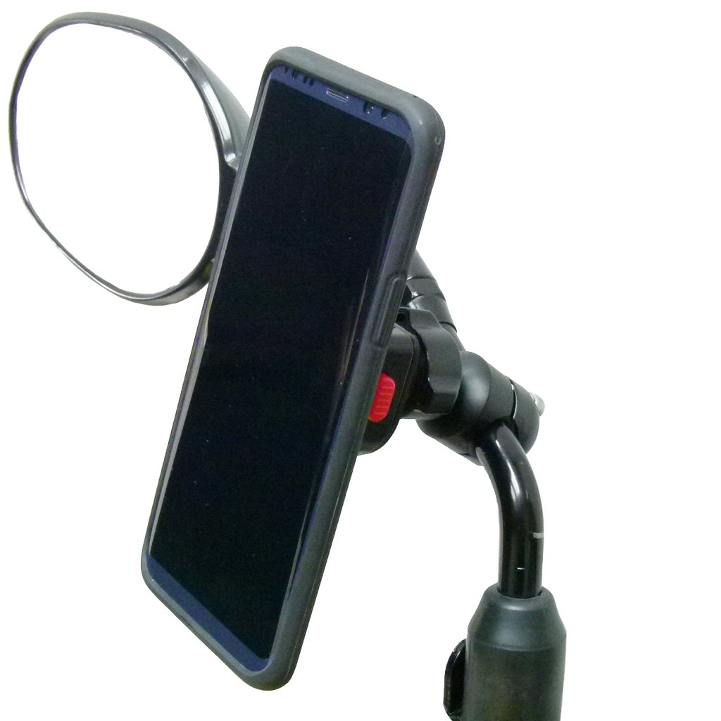 Compact Scooter Mirror mount &amp; TiGRA Case for Samsung Galaxy S20 (sku 54431) - BuyBits Ltd UK