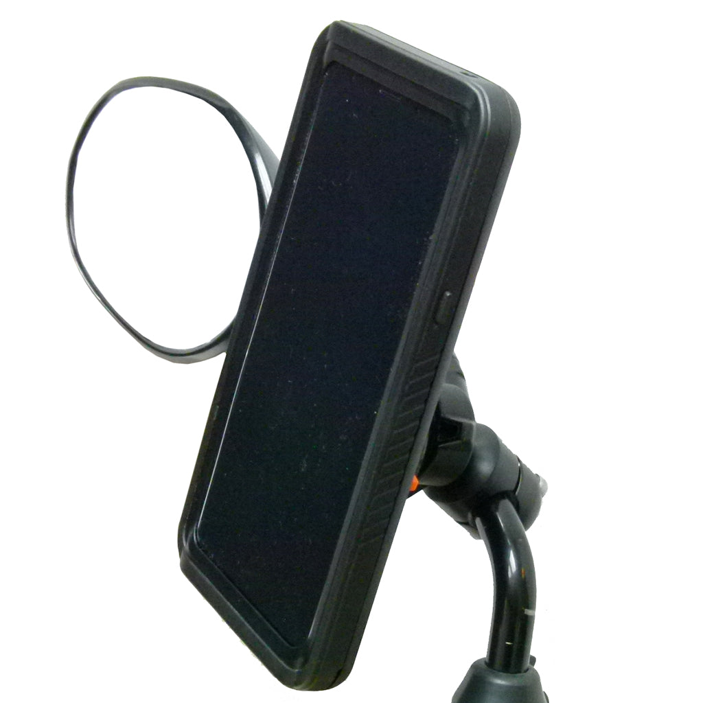 Compact Scooter Mirror mount &amp; TiGRA DRY Case for iPhone XS MAX (sku 45517)