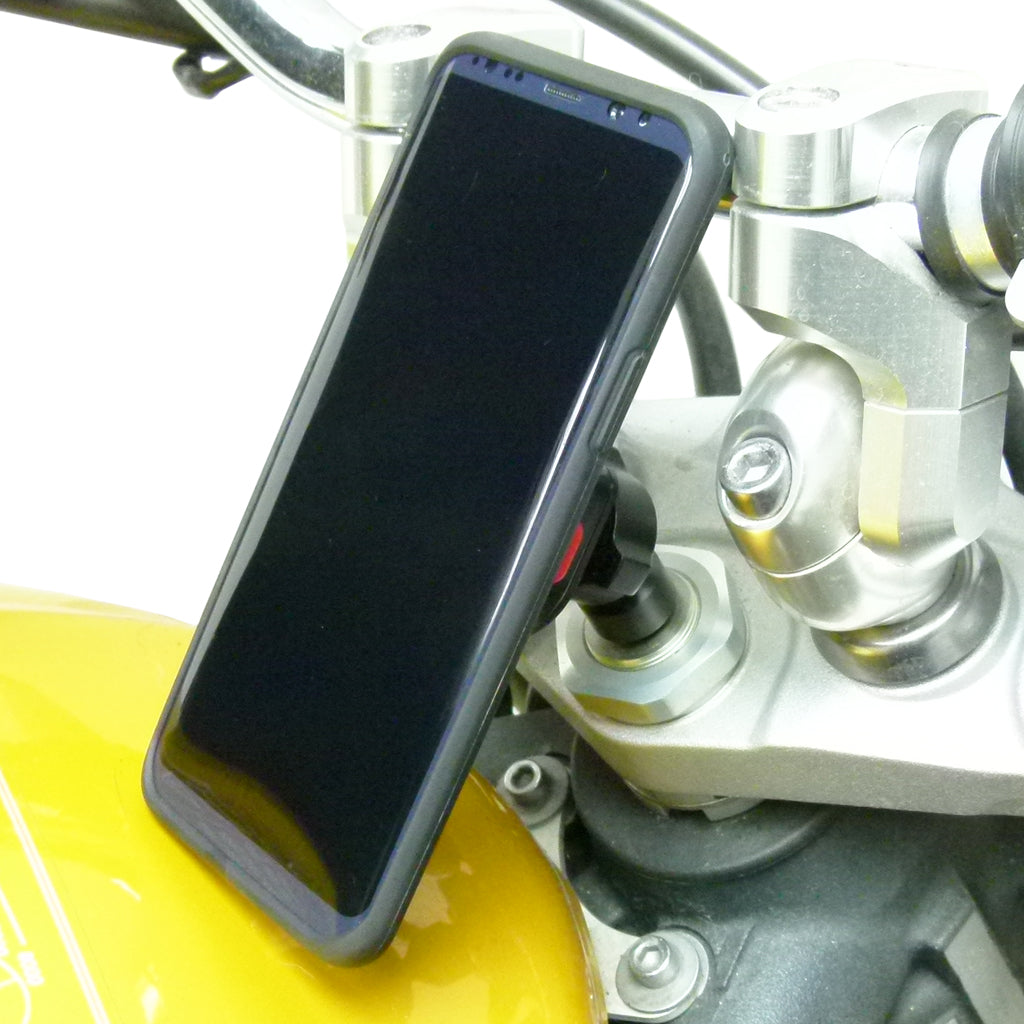 Universal Motorcycle Stem Mount &amp; TiGRA Fitclic Case for Samsung Galaxy S9 (sku 45587)