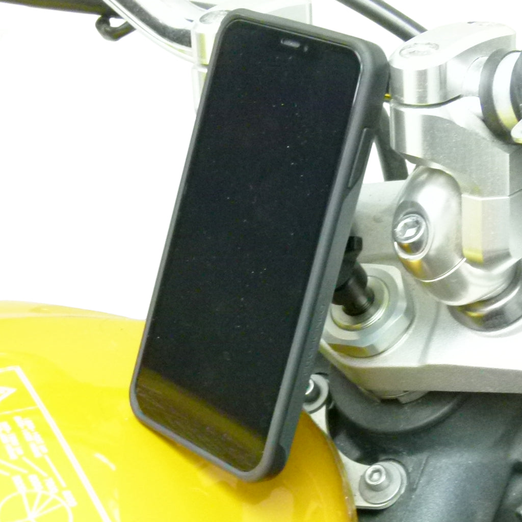 Universal Motorcycle Stem Mount and TiGRA NEO Case for iPhone XS MAX (sku 45601)