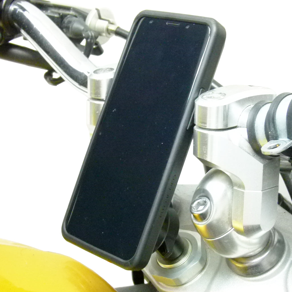Universal Motorcycle Stem Mount &amp; TiGRA Charge Thru Case for Samsung Galaxy S9 PLUS (sku 45620)