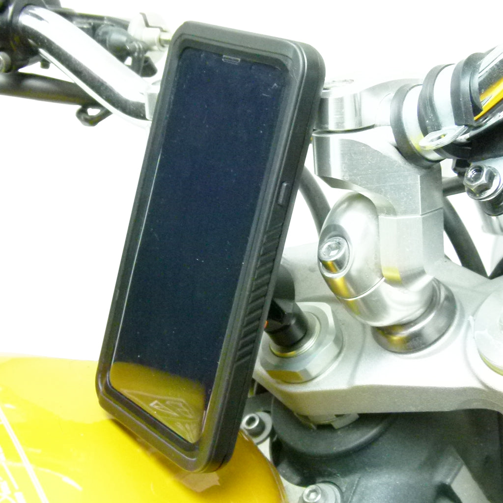 Universal Motorcycle Stem Mount and TiGRA DRY Case for iPhone XS MAX (sku 45683)