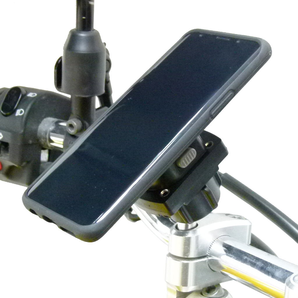 TiGRA MountCase Bundle with Motorcycle M8 Handlebar Mount for Samsung Galaxy S9 PLUS (sku 45704)