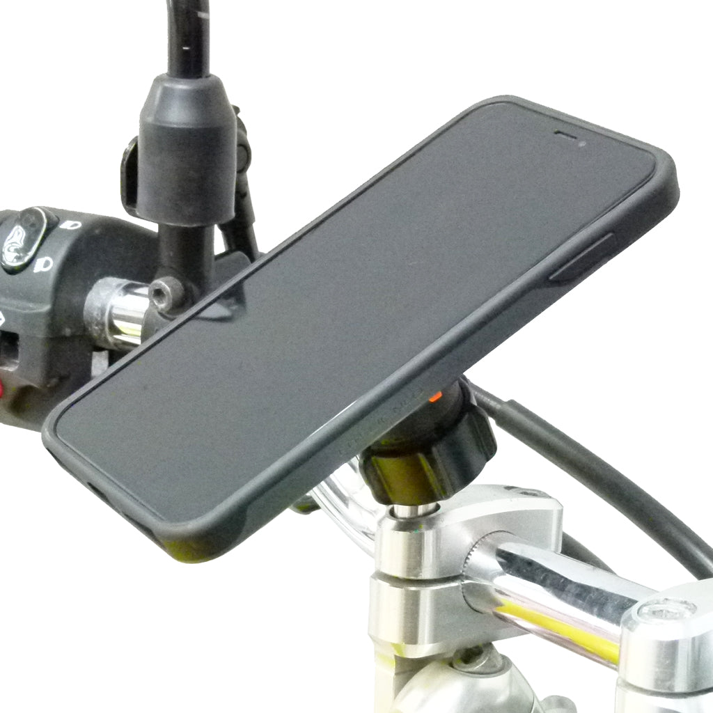 Motorcycle Bundle with TiGRA Fitclic Neo &amp; M8 Handlebar Mount for iPhone XS MAX (sku 45712)