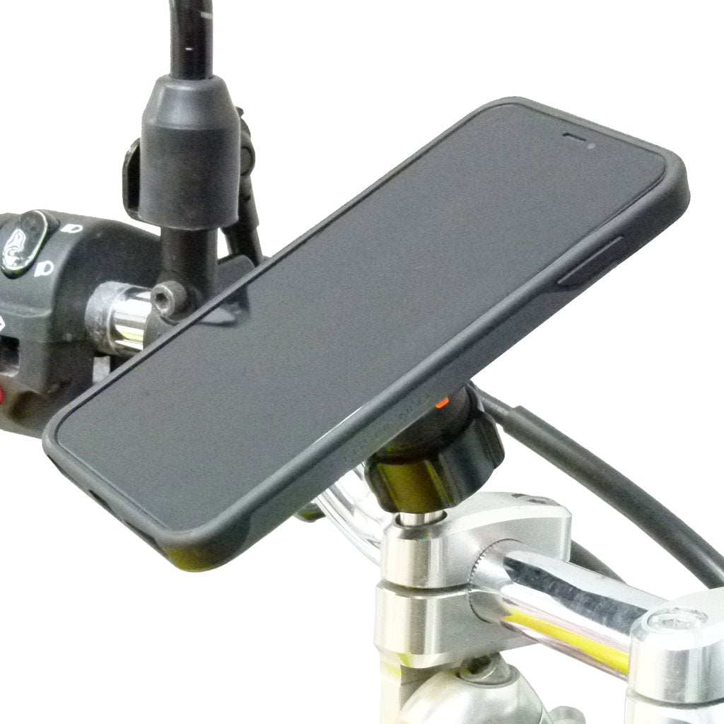 Motorcycle Bundle with TiGRA Fitclic Neo &amp; M8 Handlebar Mount for iPhone 11 Pro (sku 51427) - BuyBits Ltd UK