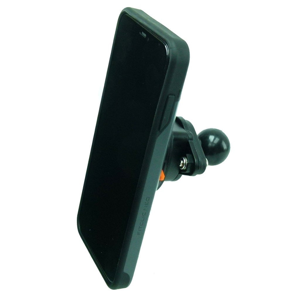 1"-25mm Ball Adapter &amp; TiGRA FITCLIC Neo Case for iPhone XS MAX (sku 45876) - BuyBits Ltd UK