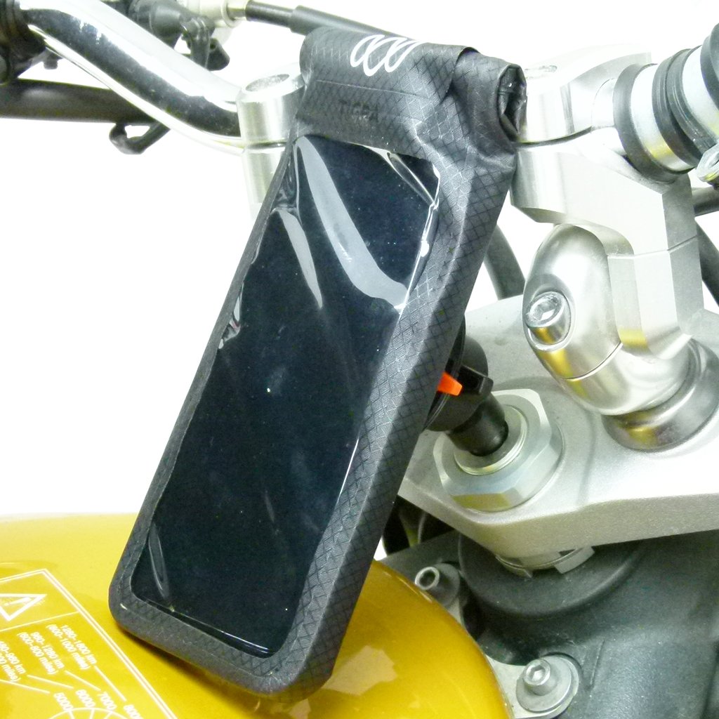 Universal Motorcycle Stem Mount &amp; TiGRA FITCLIC NEO U-DRY Case for Mobile devices (sku 46658) - BuyBits Ltd UK