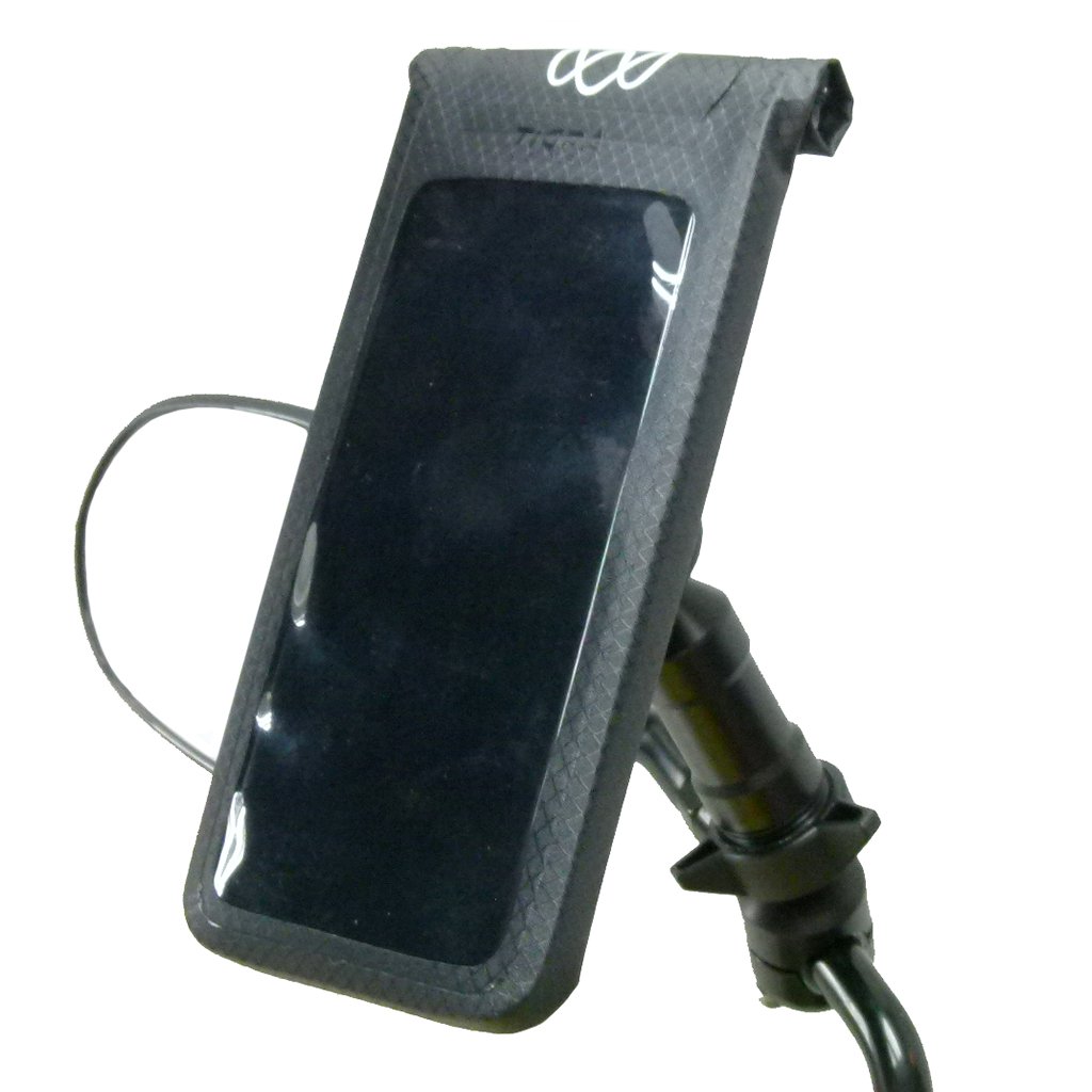 Extended Scooter Mirror Mount &amp; TiGRA FITCLIC U-DRY Case for Mobile devices (sku 46711) - BuyBits Ltd UK
