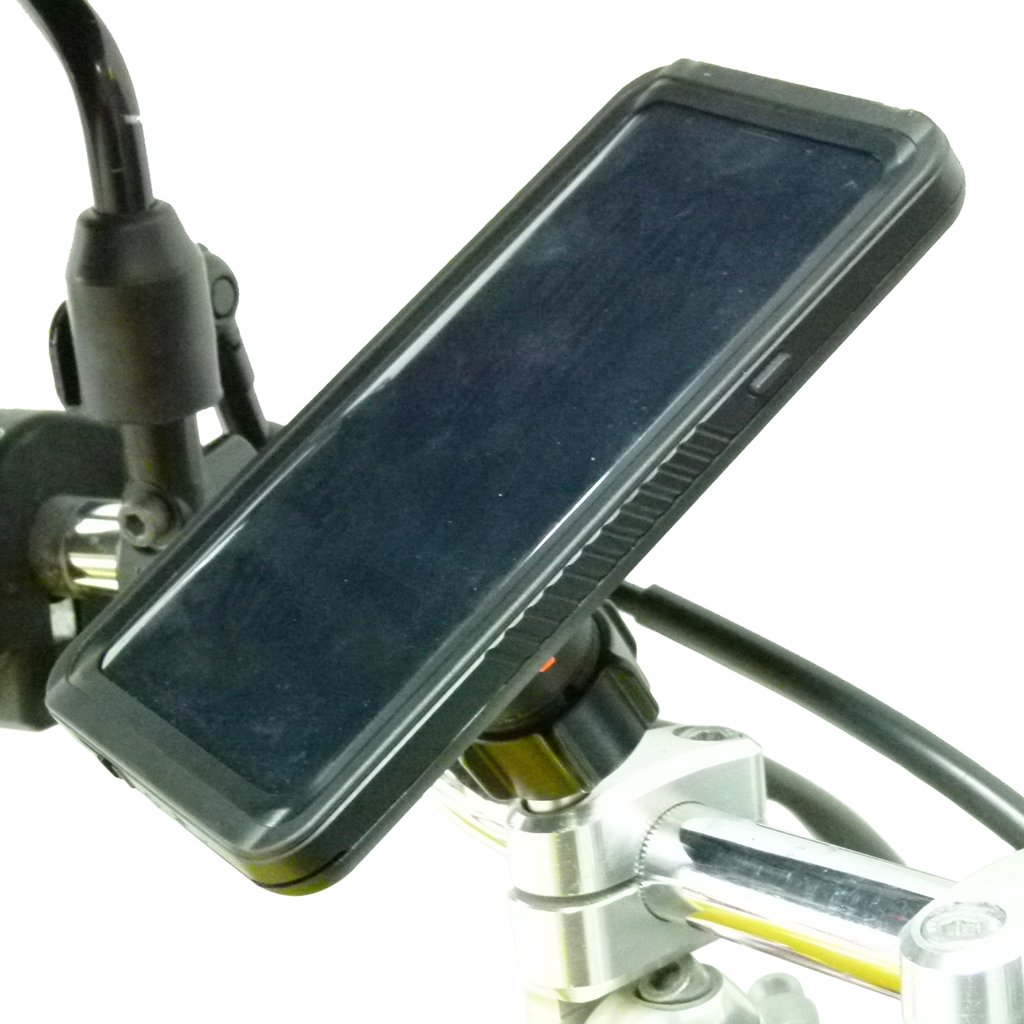 Motorcycle M8 Mount Kit &amp; TiGRA FITCLIC Neo DRY Case for iPhone XS MAX (sku 46772) - BuyBits Ltd UK