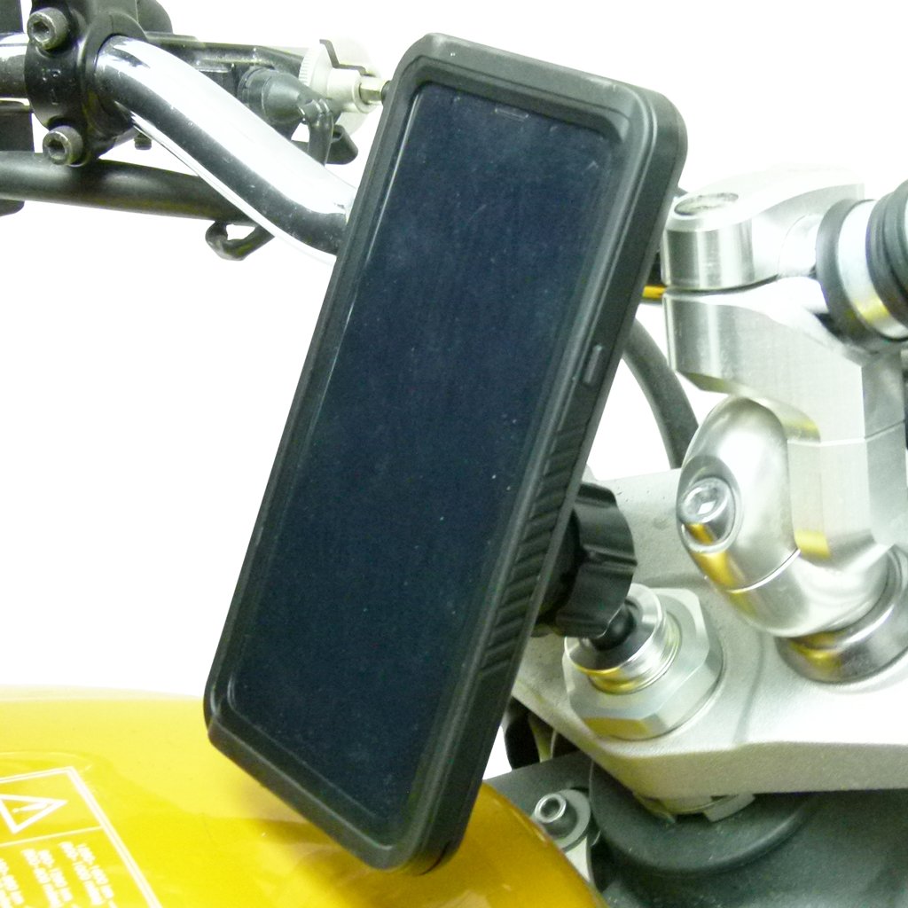 13.3-14.7mm Motorcycle Fork Stem Yoke Mount &amp; TiGRA FITCLIC Neo DRY Case for Samsung Galaxy S9 PLUS (sku 46819) - BuyBits Ltd UK