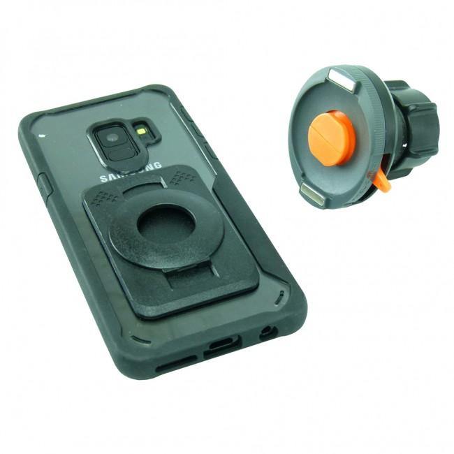 15 - 17mm Motorcycle Fork Stem Mount &amp; TiGRA FITCLIC Neo LITE Case for Samsung Galaxy NOTE 10 (sku 49426) - BuyBits Ltd UK