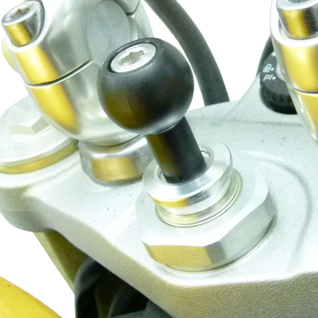 15 - 17mm Motorcycle Fork Stem Mount &amp; TiGRA FITCLIC Neo Case for iPhone 11 fits BMW S1000RR (sku 51378) - BuyBits Ltd UK