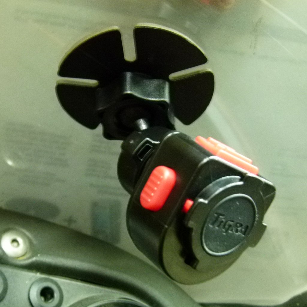 Motorcycle - Scooter Windshield Adhesive Stick On Mount TiGRA Fitclic Case for iPhone 11 Pro (sku 51220) - BuyBits Ltd UK