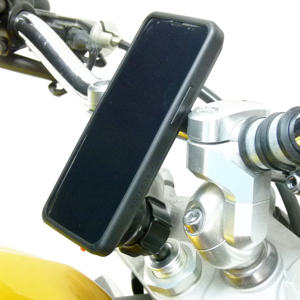 15 - 17mm Motorcycle Fork Stem Mount &amp; TiGRA FITCLIC Neo Case for Samsung Galaxy S9 PLUS fits BMW S1000RR (sku 47507) - BuyBits Ltd UK