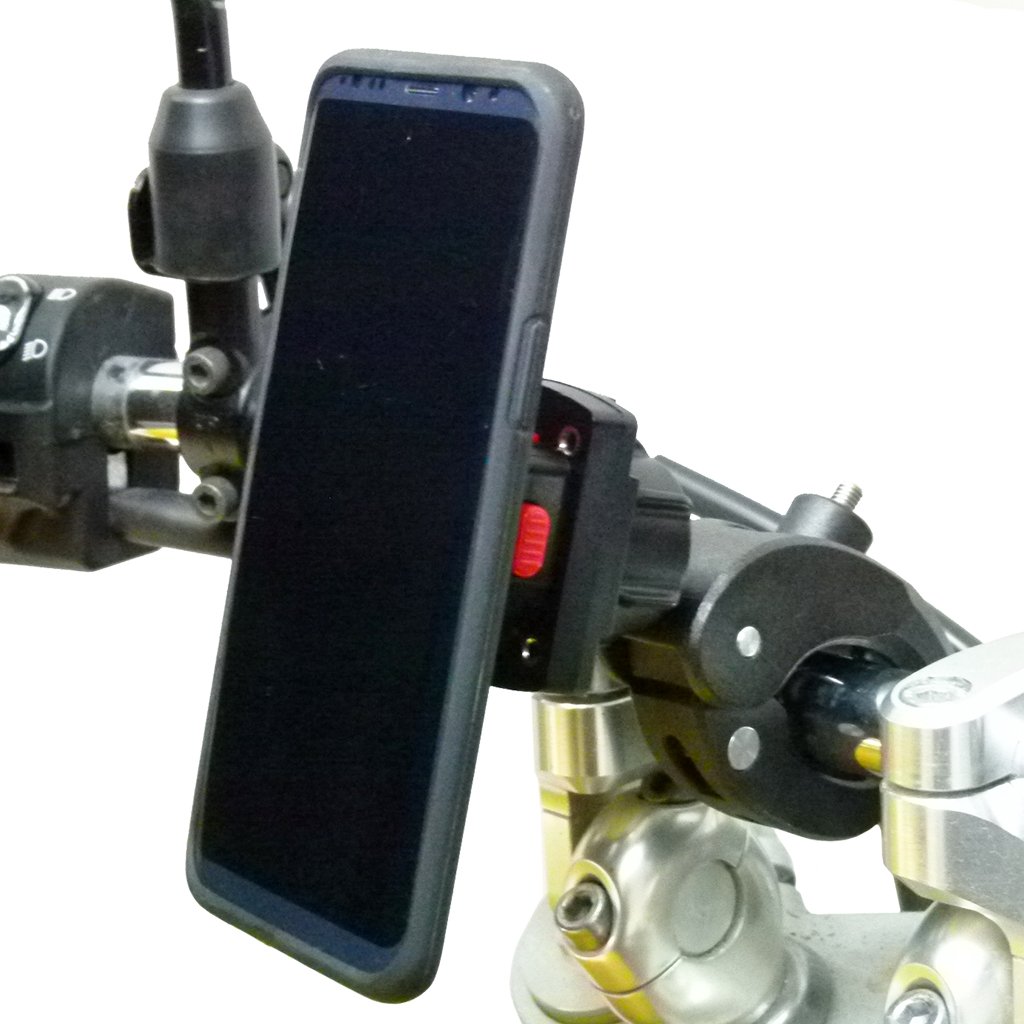 Robust Claw Motorbike Handlebar Mount &amp; TiGRA Fitclic Case for Samsung Galaxy S10e (sku 48058) - BuyBits Ltd UK
