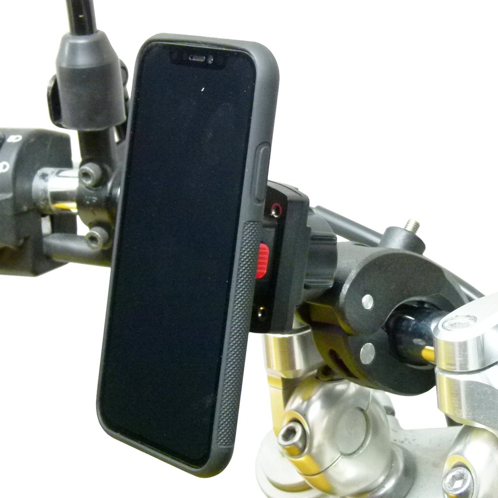 Robust Claw Motorbike Handlebar Mount &amp; TiGRA Fitclic Case for iPhone XS MAX (sku 48046) - BuyBits Ltd UK