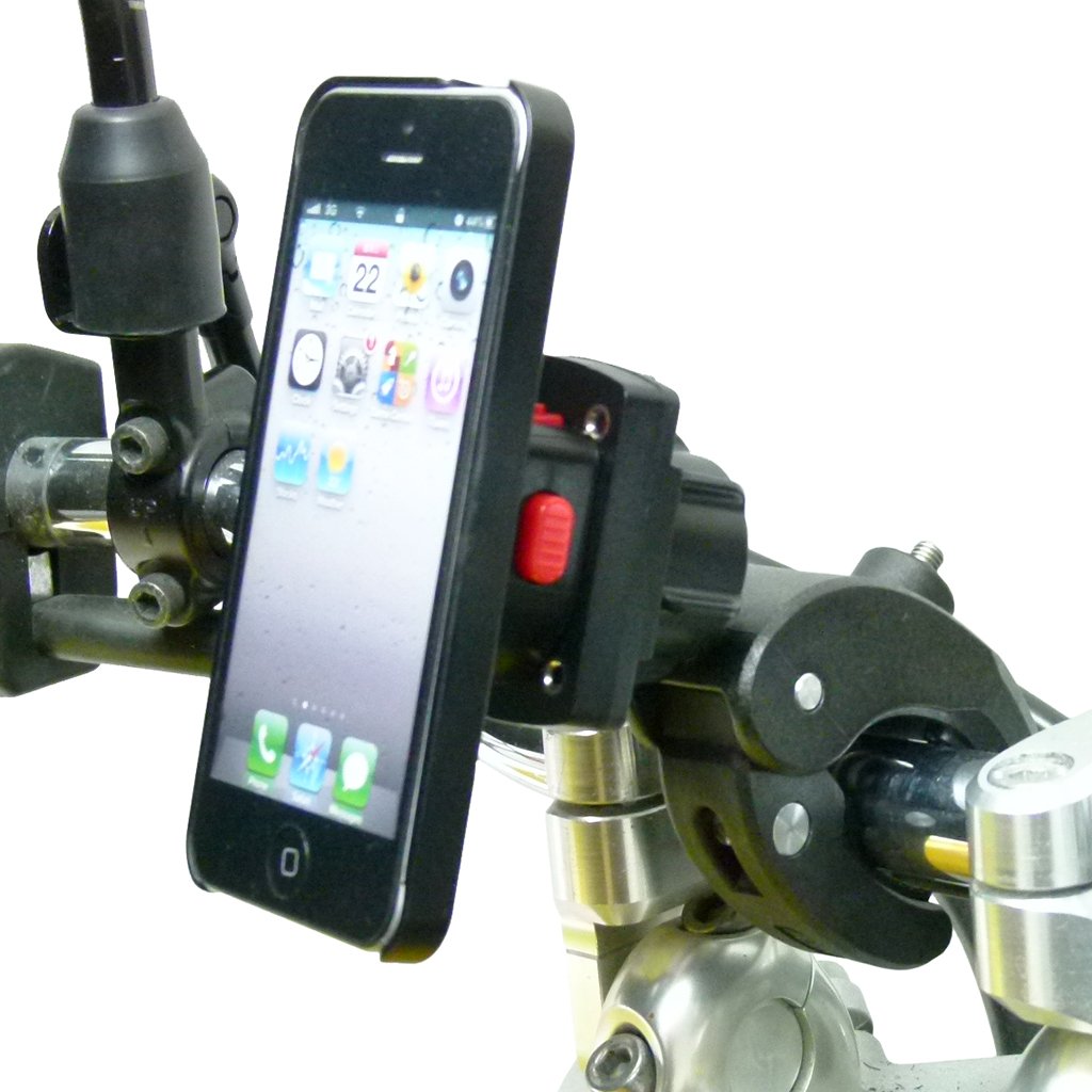 Robust Claw Motorbike Handlebar Mount &amp; TiGRA Fitclic Case for iPhone SE (sku 48057) - BuyBits Ltd UK