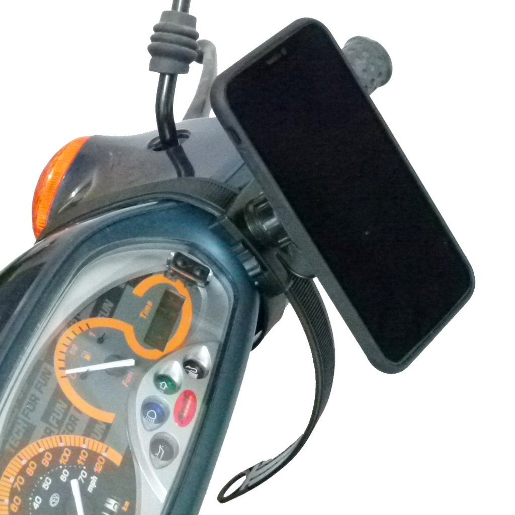Scooter - Moped Collar Mounting Bracket &amp; TiGRA Fitclic Case for iPhone 6 PLUS (sku 48099) - BuyBits Ltd UK